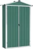 vidaXL Casetta da giardino Verde 116x45x175 cm Acciaio Anteprima dell’immagine prodotto 1