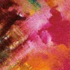 A close-up abstract view of a colorful carpet with a textured pattern. Podgląd zdjęcia produktu