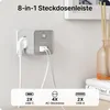 VOOMY 8-in-1 Heim Steckdosenleiste ohne Kabe – 4-Fach, 2 Produktbild-Vorschau 2