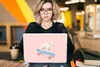 MuchoWow® Laptop Aufkleber Sticker Cover Schwein - Rosa - Produktbild-Vorschau 5