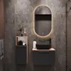Waschtischunterschrank Astra 60 cm gold eiche / anthrazit Produktbild-Vorschau 2