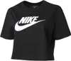 Nike W Nsw Tee Essntl Crp Icn Ftr Black/White Black/White M Produktbild-Vorschau 1