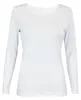 Alkato Damen Langarm Shirt mit O-Ausschnitt, Farbe: Weiß, Produktbild-Vorschau 5