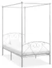 vidaXL Himmelbett-Gestell Weiß Metall 120 x 200 cm Produktbild-Vorschau 5