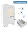 UnboxG, ensemble de 2 tables de chevet blanches avec tiroir Voir les images du produit 7