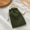 Baumwoll-Geschenkbeutel Grün 10×15 cm – 220 g mit Kordelzug Produktbild-Vorschau 8