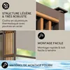 Blumfeldt Tonnelle de Jardin 3x3m en Metal avec Lattes en Voir les images du produit 5