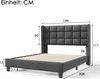 Flieks Polsterbett 140x200cm mit Lattenrost, Doppelbett Produktbild-Vorschau 3
