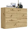 Komoda 140 cm s 8 zásuvkami, skriňa FRAMIRE R-140-S8 Náhľad obrázku produktu 3