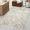 Teppich Wohnzimmer Kurzflor Creme - 80x150 cm - Klassisch Produktbild-Vorschau 1