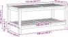 vidaXL Odkladací stolík olej-prírodný 110 x 55 x 45 cm Náhľad obrázku produktu 7