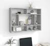 vidaXL Nástenná polica Grey Sonoma 75x16x55 cm Drevo Náhľad obrázku produktu 4