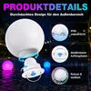 Schwimmende Poolleuchten 4er Set, RGB Poolbeleuchtung mit Produktbild-Vorschau 3