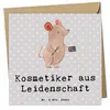 Mr. & Mrs. Panda Grußkarte Kosmetiker Leidenschaft - Grau Produktbild-Vorschau 1