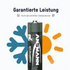 A battery is shown with graphics representing cold and hot temperatures, and text indicating guaranteed performance in extreme temperatures. Anteprima dell’immagine prodotto