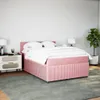 Boxspringbett mit Matratze Rosa 160x200 cm Samt Produktbild-Vorschau 3