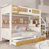 Etagenbett 90x200cm Kinderbett (Ohne Matratze) mit Treppe Produktbild-Vorschau 4