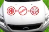 Indigos UG - Aufkleber Heckscheibe & Motorklappe DE2436 - Produktbild-Vorschau 2