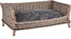 UNUS® Hundebett Hundekorb Hundekörbchen aus Weide eckig mit Produktbild-Vorschau 1