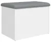 vidaXL Úložná lavica biela 62 x 42 x 45 cm Materiál na báze Náhľad obrázku produktu 1