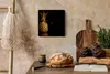 Wohnzimmer Leinwand Uhr Geräuschlos Küche 30x30 Goldenes, Produktbild-Vorschau 2
