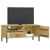 The Living Store TV-Schrank OSLO mit Metallbeinen Braun Produktbild-Vorschau 3