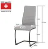 ALBATROS Freischwinger Stuhl TURANO 4er Set, Grau - Produktbild-Vorschau 7