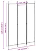 vidaXL Set di 3 divisori da interno Beige 150 x 220 cm in Anteprima dell’immagine prodotto 8