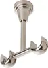 A double curtain rod bracket, made of metal, mounted on a white background. Anteprima dell’immagine prodotto