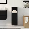 vidaXL Badezimmerschrank mit Tür Schwarz Eichen-Optik 30 x Produktbild-Vorschau 4