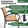 Panchina da giardino KIMBRA, 120x41x82 cm, acciaio/plastica Anteprima dell’immagine prodotto 7