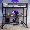 okwish Patrová postel s LED osvětlením 140*200cm, rám Náhled obrázku produktu 6