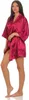 Damen Morgenmantel kurzer Kimono in Satin-Optik; Produktbild-Vorschau 2