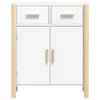 Sideboard Weiß 62x38x75 cm Holzwerkstoff Produktbild-Vorschau 4