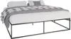 CLP Metallbett Scala schwarz Größe 200x200x46 cm Produktbild-Vorschau 1