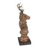 Clayre & Eef Dekorationsfigur Hirsch 25 cm Braun Polyresin Produktbild-Vorschau 4
