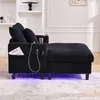 Cord Loungesessel Chaiselongue 1-Sitzer LED USB Produktbild-Vorschau 10