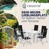CASARIA® Gartenmöbel Set 6 Stühle mit Tisch 150x90cm Produktbild-Vorschau 9