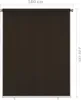 vidaXL Tenda a rullo per esterni 180x230 cm Marrone Anteprima dell’immagine prodotto 5