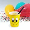 250x Heiß- und Kaltgetränkebecher Pappbecher 'Smiling face' Produktbild-Vorschau 2