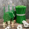 Grüne Bienenwachskerzen 50 Stk – 16 cm lang – Nr. 140 – Für Produktbild-Vorschau 1