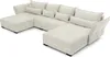 Ecksofa Comfort Deluxe U 360x185 cm Beige, Schlafsofa mit Produktbild-Vorschau 4
