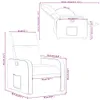 Relaxsessel Grau Kunstleder 66 x 89,5 x 95,5 cm (B x T x H) Produktbild-Vorschau 11
