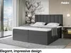 MEBLINI Boxspringbett mit Bettkasten - Gepolstert Produktbild-Vorschau 3