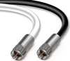 5m Koaxialkabel KUPFER 135dB F-Kompressionstecker Produktbild-Vorschau 2