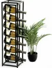 DanDiBo Weinregal Metall Schwarz Stehend Diamant 80 cm Produktbild-Vorschau 1