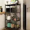 Servierwagen, Standregal, Küchenregal auf Rollen, 4 Produktbild-Vorschau 4