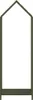vidaXL Porta legna verde oliva 40x25x120 cm Acciaio Anteprima dell’immagine prodotto 5