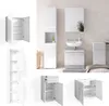 Badmöbel-Set Vicco Fredd Weiß Hochglanz 4 Teile, Model Produktbild-Vorschau 2