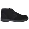 A black suede desert boot is shown against a white background. Produktbild-Vorschau